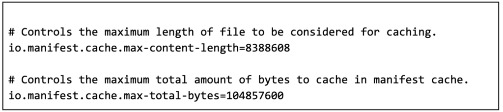 he description and default values for each respective Iceberg Catalog properties