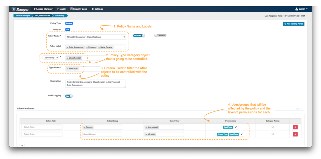 画像3 - 財務分類に関するポリシーの作成