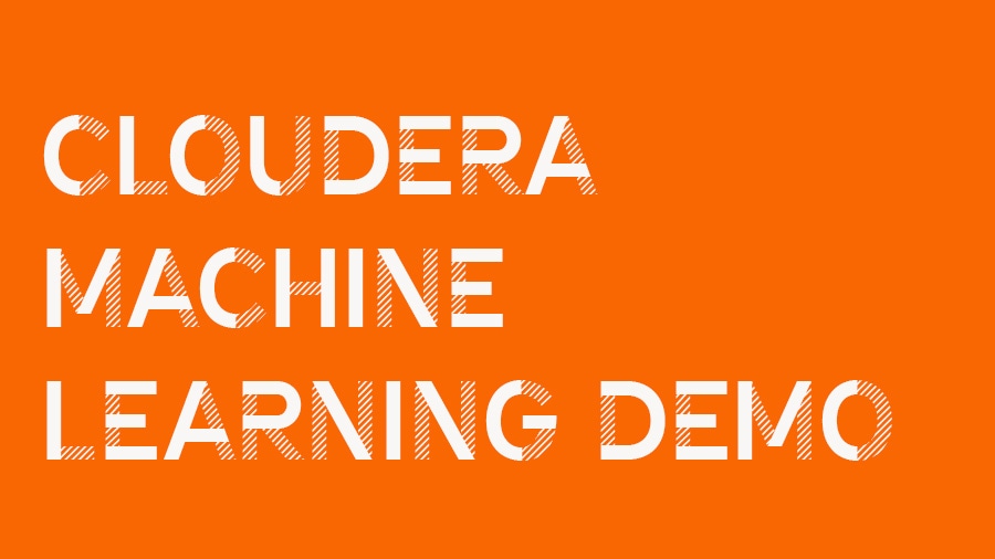 Cloudera の機械学習のデモ
