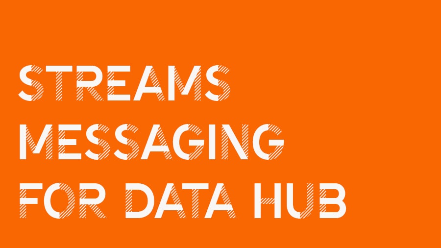 Data Hub の Streams Messaging 動画